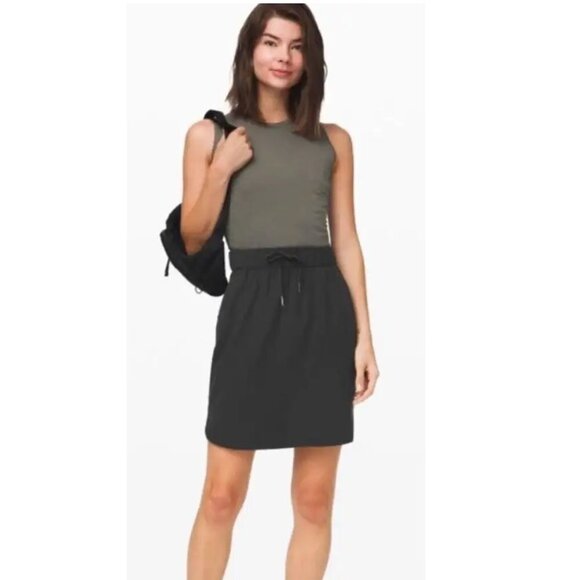 Lululemon Womens Black On The Fly Pull On Skirt Size 2 - Picture 3 of 13